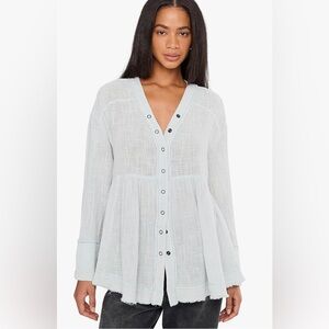 Free People We The Free Miles Away Babydoll Top Size Large